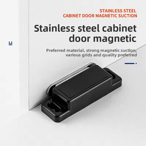ABS <b>Plastic</b> Strong Magnet Cabinet Door Powerful Magnetic Touch Wardrobe Magnetic Clip Drilling Required Suction Drawer for - Product Image 2
