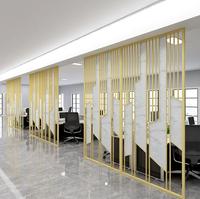 Paravent de séparation en acier inoxydable OEM ODM pour hôtel, bar, club, décoration métallique, panneau de séparation, salle à manger de villa