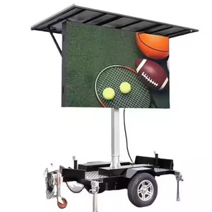 HW4S Solar betriebener mobiler LED-Bildschirm anhänger Außenwerbung Werbetafel mit LED-Anzeige mit hoher Sichtbarkeit - Product Image 4