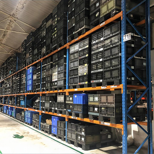 رف مكوك فولاذية مستودع صناعي كرتونة مرآب بمسمار على الراديو رفوف معدنية - Product Image 5