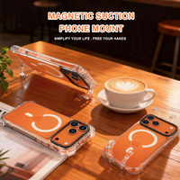 Casing HP TPU Custom Grosir, Transparan, Magnetik, untuk iPhone 17 16 15 14 12 11 Pro Max