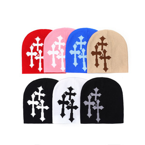 Chapeau Jacquard Hip Hop <span class=keywords><strong>Homme</strong></span> et Femme, Broderie 3D Tricotée, Style Urbain, Mode <span class=keywords><strong>Hiver</strong></span>, Chapeau Anti-froid - Product Image 3