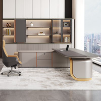 Ensemble bureau et chaise de direction Boss - Style moderne, luxe léger, haut de gamme, usage commercial