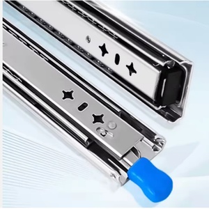 Correderas Industriales para Gabinetes/Cajones de Acero Laminado en Frío, Zincado y Electrochapado en Azul, de 53 mm, de Alta Resistencia, con Extensión Total y Rodamientos de Bolas - Product Image 3