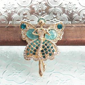 Broche de Moda con Diseño de Elfo Dulce y Niña Bailarina, Estilo Elegante - Product Image 2