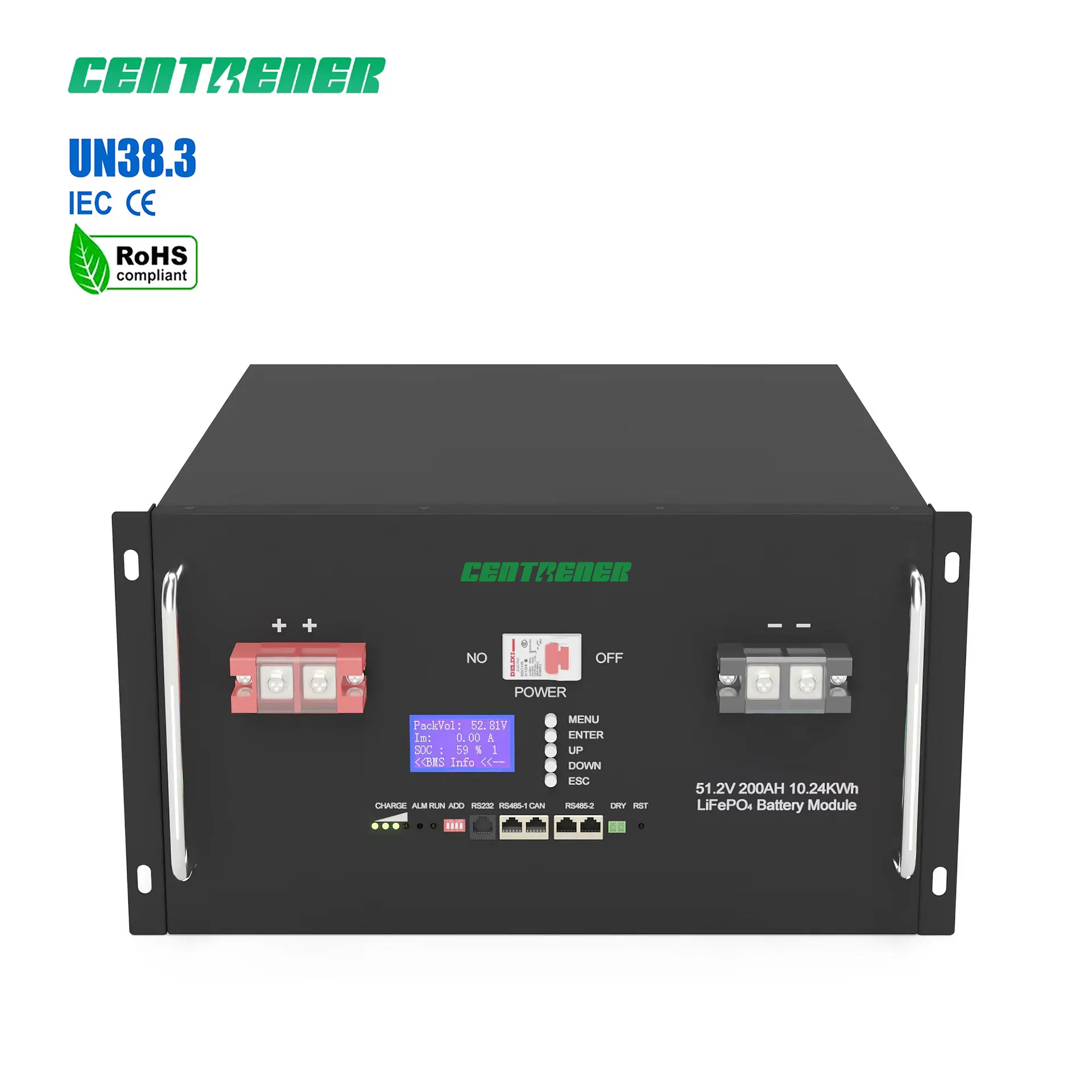 Oplaadbare Exide Zonne-Batterijen Byd Lifepo4 Energieopslagsysteem 48V 100ah 200ah 500ah Lithium-Ijzerfosfaatbatterij