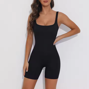 Una pieza sin espalda Fitness Skinny elegante entrenamiento gimnasio impreso Yoga Casual mamelucos de talla grande deportes mujeres monos Playsuits - Product Image 6