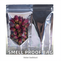 Pochette debout brillante hermétique réutilisable anti-odeurs Sac en plastique transparent opaque étanche à l'humidité pour les aliments pour l'impression par héliogravure