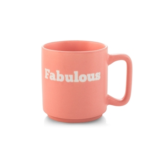 <b>Pink</b> Ceramic Mug Fabulous 320Cc Capacity - Product Image 1