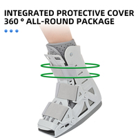 Botte de marche gonflable en gros, botte de marche à coque rigide pour la cheville avec sangles réglables pour la thérapie de réadaptation