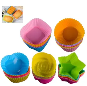 Orealmi kitchen gadget In stock cake mold baking appliance muffin cup 7cm microwave cake cup egg tart jelly cake baking tool