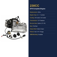 Moteur UTV 230cc GY6 avec marche arrière intégrée, une marche avant, une marche arrière, arbre d'équilibrage, démarrage par lanceur, buggy tout-terrain, ATV, OEM disponible