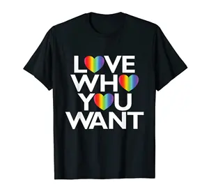 SC New Arrival Trendy Black LGBT Pride T-shirt Summer Casual O-Neck Colorful Letters SAY GAY Men's T-shirts