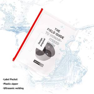 プラスチックポリジップ封筒A4サイズクリアジッパードキュメントバッグラベル付き - Product Image 3