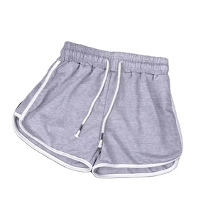 Ropa Deportiva Casual para Yoga y Fitness, Transpirable, con Logotipo Bordado Personalizado, Shorts de Gimnasio de Algodón Sólido para Mujer, 2 Piezas - Product Image 6