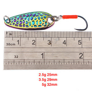 2.5g 3.5g 5g Kim Loại câu cá thu hút Giấy nến cứng Spinner câu cá muỗng mồi pesca câu cá biển sâu jigging lures - Product Image 4