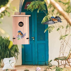 Weerbestendig Vogel Huis Met Out Deur En <span class=keywords><strong>Predator</strong></span> Guard Voor Buitenshuis Opknoping - Product Image 6