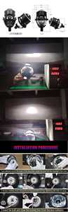 Tự động ánh sáng phụ kiện phổ Bộ dụng cụ <span class=keywords><strong>2.5</strong></span> inch bi Led Đèn Pha ống kính máy chiếu cambus miễn phí 12V - Product Image 6