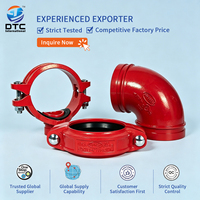 Raccord croisé rainuré en fonte ductile haute pression DN50 DN300 pour système de conduites d'incendie de centre d'exposition