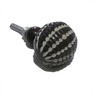 Hand Carved Art Deco Handmade Resin Dresser <b>Door</b> <b>Knobs</b> High Quality Eco-Friendly for Bedroom Kitchen Cabinets Wardrobe Drawer - Product Image 1