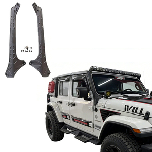 Supports de montage robustes pour barre lumineuse <span class=keywords><strong>LED</strong></span> de pare-brise pour Jeep Wrangler JL Gladiator JT 2018-2026 - Product Image 2