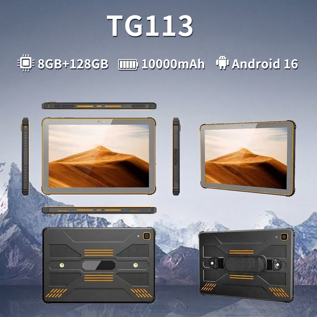 10 Inch Industrial Android Tablet PC Octa Core CPU 4G LTE Dual SIM WiFi IPS FHD Screen Rugged Design Business