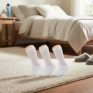 Chaussettes pour diabétiques Db en coton, design sans ressort, unisexe, blanc, 9-11, toutes saisons - Product Image 2