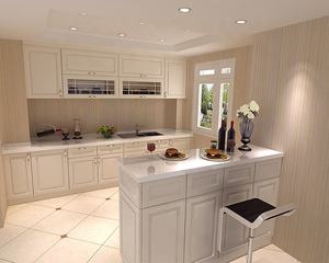 ตู้ครัวสำเร็จรูป PVC โฟม ขนาดมาตรฐาน 2 เมตร สำหรับ<span class=keywords><strong>โครงการ</strong></span>โรงแรม - Product Image 4