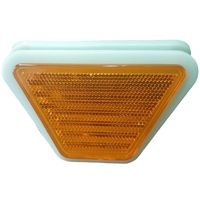 Delimitadores de Carretera Reflectantes de Doble Cara, Trapezoidales, Fluorescentes/Luminosos en la Oscuridad, de Plástico Galvanizado
