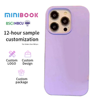 Coque en silicone Minibook pour iPhone 17 16 15 14 13 11 12 Pro Max Mini, Housse en silicone pour iPhone 7 8 Plus XS XR X SE