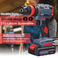 Offre Spéciale nouveau 21V 2in1 60N.m moteur sans balais perceuse au Lithium tournevis électrique multi-fonction outil de tournevis électrique