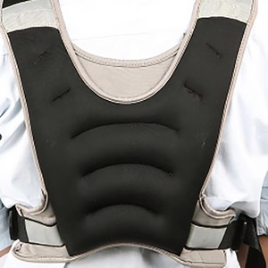 Gilet lesté réglable 10 lb pour hommes/femmes, gilet d'entraînement fitness, équipement de course en plein air, combinaison de sport en nylon - Product Image 3