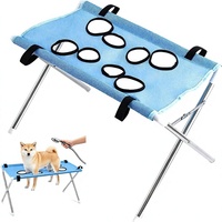 Table de toilettage pliable pour animaux de compagnie, table de bain portable pour chiens, station de lavage antidérapante en maille pour chiens et chats de petite et moyenne taille