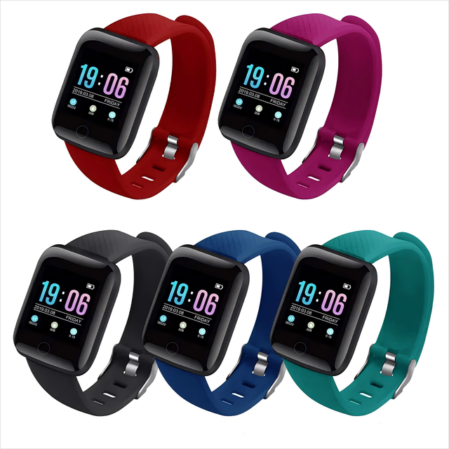 116 116S D13 Smartwatch Blood Pressure Monitoring Fitness Tracker for Android Wrist Band Bracelet Heart Rate Monitoring Sports