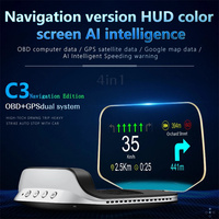 Lancol C3 Affichage tête haute (HUD) automobile de haute qualité avec prise en charge OBD, Wi-Fi intégré, navigation Plug&Play, Google Maps