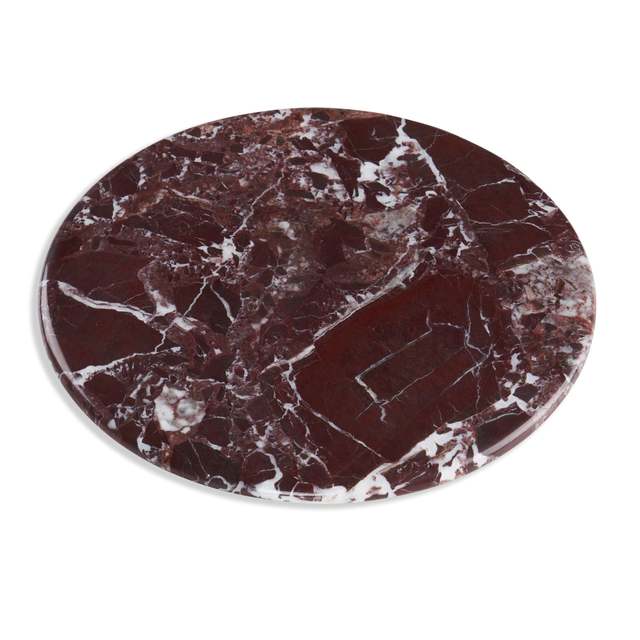 Lifepursue High End Furniture Italian Rosso Levanto Natural Red Marble Restaurant Table Top