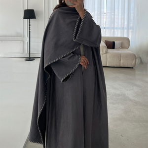 Aschulman Personnalisée Dernière Abaya de l'Aïd Robe Musulmane pour Femmes Abayas Turquie Modèles 2024 Abaya Ramadan - Product Image 3