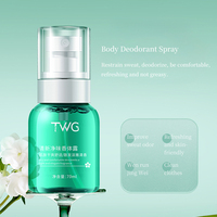 Brume parfumée longue durée TWG RTS pour la suppression de la transpiration, parfum floral frais, déodorant et anti-transpirant en spray pour le corps