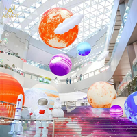 Ballons gonflables 3D réalistes du système solaire, décorations planétaires gonflables accrocheuses pour musées et expositions scientifiques