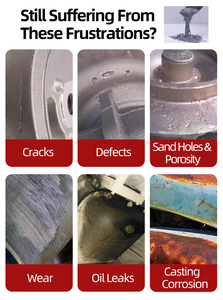 Masilla de Reparación Supermetálica Reforzada con Acero para Mantenimiento de Maquinaria, Resistente a la Corrosión, de Alta Resistencia a Impactos, de Dos Componentes, 500g - Product Image 6