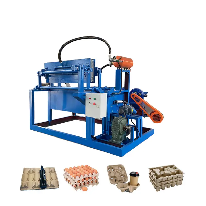 Small Semi Automatic Recycling Paper Pulp Egg Tray Machine Price To Make Eggs Trays