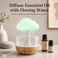 Diffuseur d'huiles essentielles électrique en forme de nuage de haute qualité, faible MOQ, humidificateur en forme de nuage pour hôtels et usage domestique