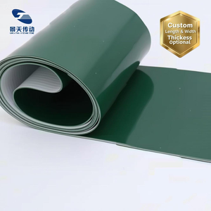 산업용 컨베이어 농업 장비 제조 공장용 신형 평평한 녹색 PVC 내구성 컨베이어 벨트 - Product Image 1