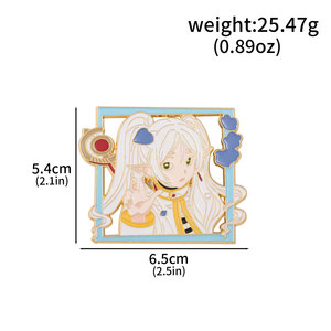2 Styles Broches et Badges DIY en Métal pour Artisanat, <span class=keywords><strong>Frieren</strong></span> Beyond Journey's End Fern, Bijoux en Alliage, Broche Anime - Product Image 2