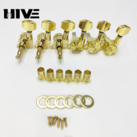 High-quality Bakelite Guitar Threaded Model Fully Enclosed Self-locking String Knob Long Nail Guitar String Tuning Pegs