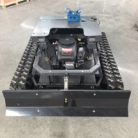 Robot tondeuse à gazon électrique télécommandé à essence avec GPS, robot déneigeur intelligent et robot tondeuse à gazon avec GPS