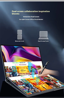 Laptop Gaming Layar Ganda Ultra-Tipis Intel Core I5 Notebook PC 12450H Layar Sentuh Ganda Notebook Bisnis Baru