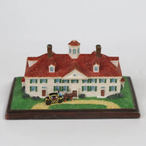 Maqueta Coleccionable de una Mansión Americana, Réplica de Mount Vernon en Resina, Decoración para el Hogar - Product Image 1