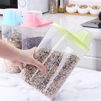 Boîte de rangement pour céréales mélangées de cuisine - Pot de stockage hermétique pour riz - Seau à riz anti-nuisibles et anti-humidité - Rangement domestique