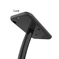 Support universel pour tablette à trois faces, kiosque avec trois boîtiers d'affichage, support multi-face en métal et en matière plastique verrouillable